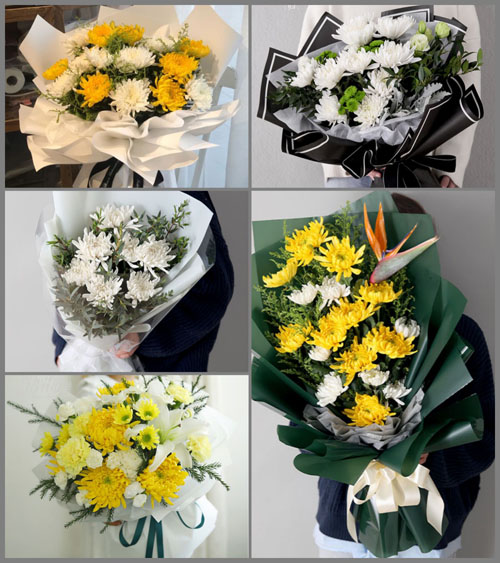 广东江门市台山市台城街道长岭村白事花束代送